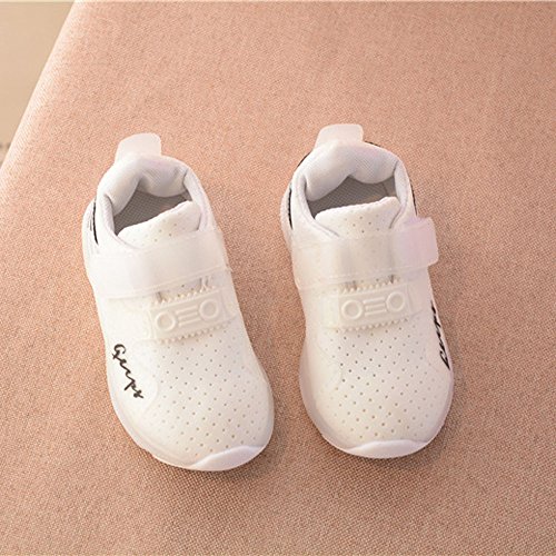 Winter Snow Boots,Thenlian Autumn Toddler Sport Running Baby Shoes Boys Girls LED Luminous Shoes Sneakers(Age:1.5T, White )