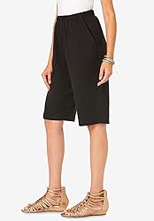 Roaman's Women's Plus Size Soft Knit Bermuda Short