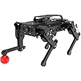PuppyPi Robot Dog with Raspberry Pi 5 ROS Programmable Bionic Quadruped Smart Robotics Dog Kit Open Source AI Vision PC/APP/Remove Control, STEM Coding Robot Gift for Adults, Advance Kit & RPi 5 8GB