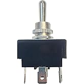 Gardner Bender GSW-126 Electrical Toggle Switch, DPDT, ON-OFF-ON 10 A/125V AC, O Ring Terminal