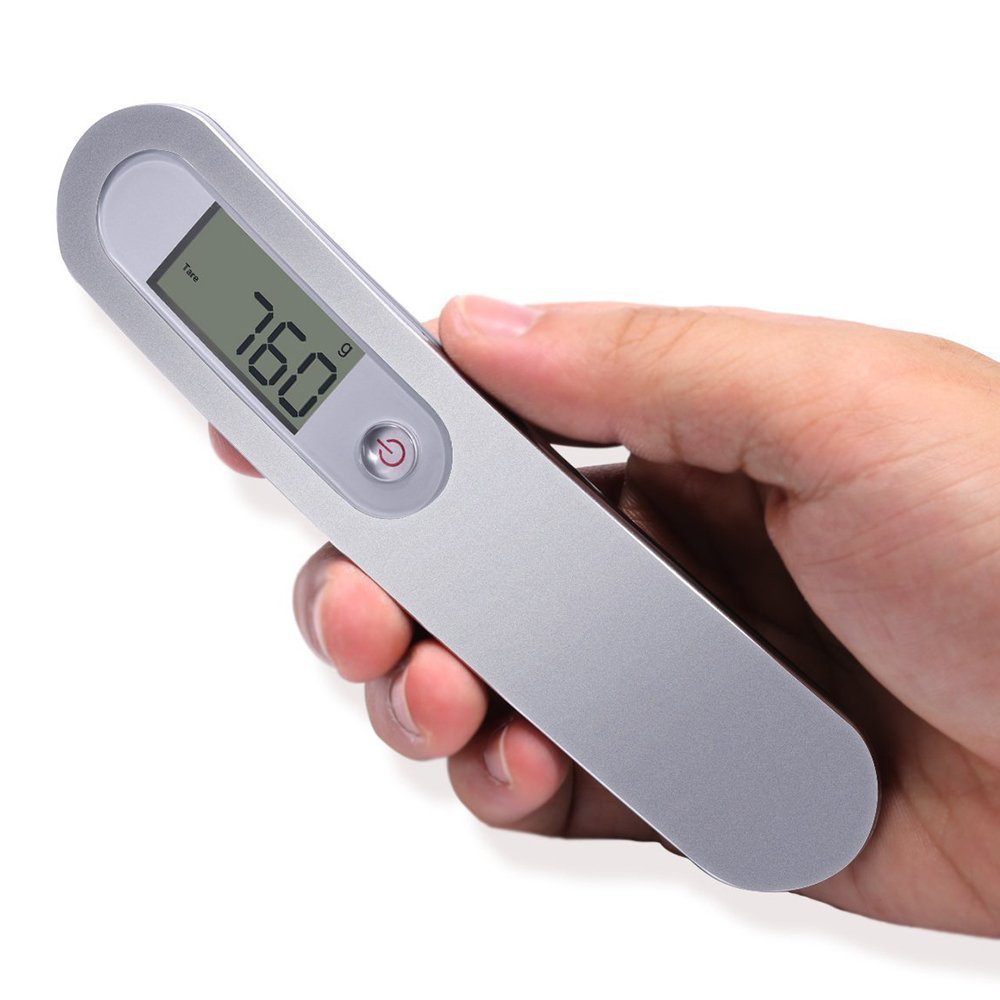 Rocita 2PCS Luggage Scales Digital Suitcase Scale Portable Hanging Scales with LCD Backlight, Tare and Data Lock Function - 110 lb/50KG Capacity