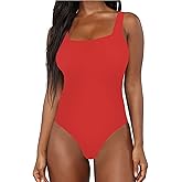 BelleLovin Women's Scoop Neck Bodysuits Sleeveless Tank Top Jumpsuits