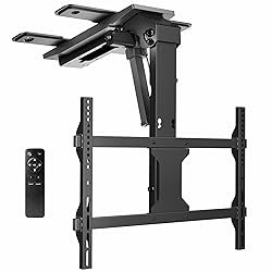 VIVO Electric Flip Down Ceiling TV Mount for 37 to