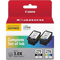 Canon PG-275 XL/CL-276 XL Genuine Ink Value Pack for TS/TR Series