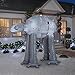 Gemmy 88.98 in. D x 62.21 in. W x 96.06 in. H Inflatable AT-AT On Snow Base Scene