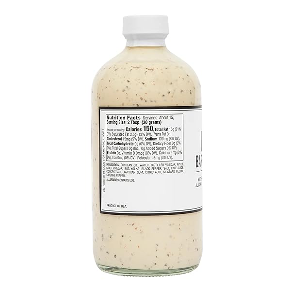 LILLIE’S Q – IVORY BARBEQUE SAUCE, GOURMET BBQ SAUCE, TANGY WHITE BBQ SAUCE, SUGAR-FREE SAUCE, PREMIUM INGREDIENTS, MADE WITH GLUTEN-FREE INGREDIENTS (16 OZ, 2-PACK)