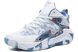 JUQINME Men's Basketball Shoes High-Top Anti Slip Lightweight Breathable Sneakers Casual Athletic Indoor Jogging Outdoor Spor
