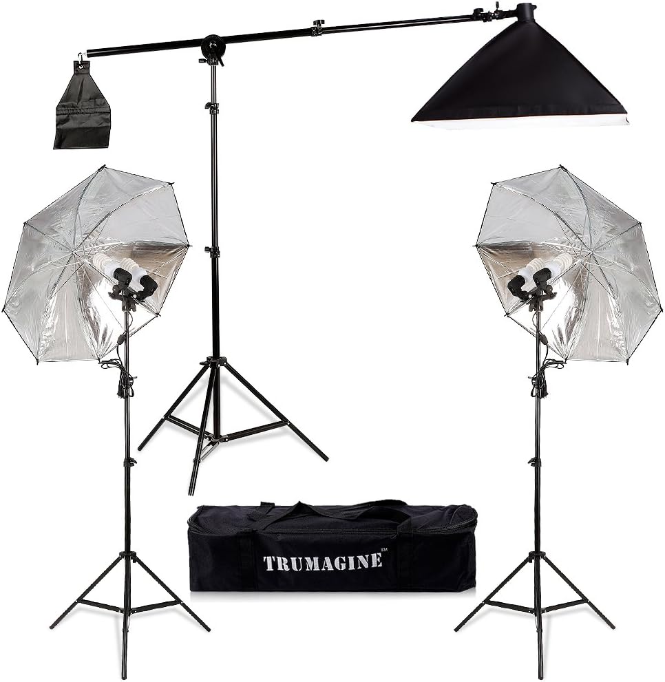 Photography Lighting Kit Umbrella Softbox Continuous Lighting with Tripod 20x28 Photo Shooting Light