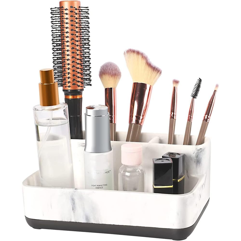 zccz Toothbrush Holders for Bathrooms, Bathroom Organizer Tooth Brushing Holder Electric Toothbrush and Toothpaste Holders Bathroom Accessories Set, White