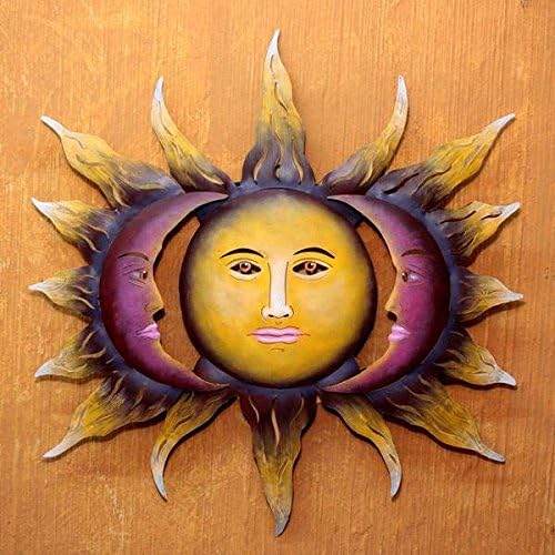 Wall Art / Wall Decor Handcrafted Steel 'Beloved Sun' Wall Art (Mexico) - 27 in High x 24 in Wide x 2.8 in Deep