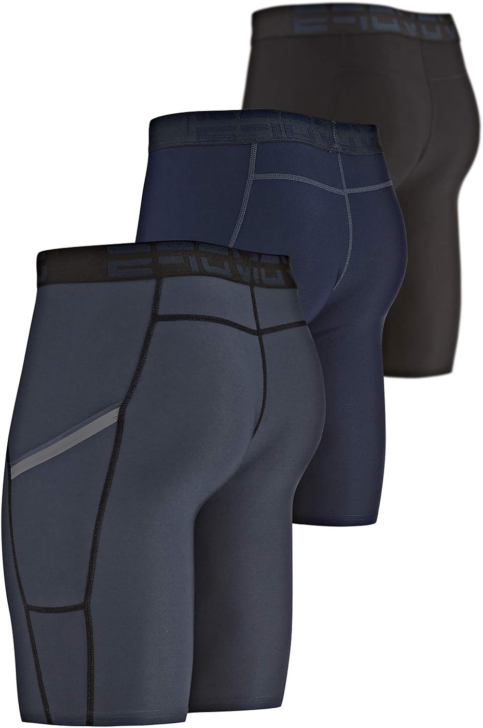 DEVOPS Men's Compression Shorts Underwear with Pocket (3 Pack) at  Men’s Clothing store