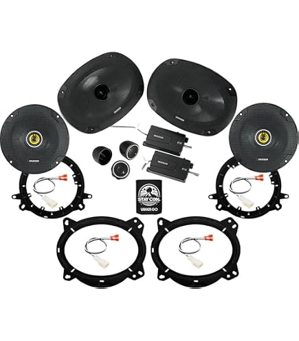 Amazon.com: KICKER Front & Rear Door 6x9 & 6.5 Speakers Kit for