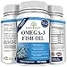 Earthwell Omega 3 Fish Oil Supplement Lemon Flavored – 180 Capsules