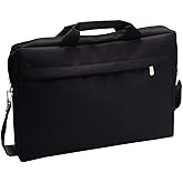 uxcell 15.6-Inch Laptop Shoulder Bag Water-Resistant Laptop Messenger Bag Carry Case Notebook Computer Laptop Bag for Business Travel Work Casual, Black