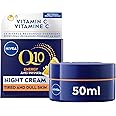 NIVEA Q10 Energy Anti-Wrinkle Night Face Cream, 50ml | Anti wrinkle face moisturizer with Vitamin C and E
