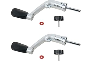 Woogim Fishing Spinning Reel Handle Rotary Plastic Grip Knob Fishing Reel Accessories Non-Slip with Screws Nut Caps