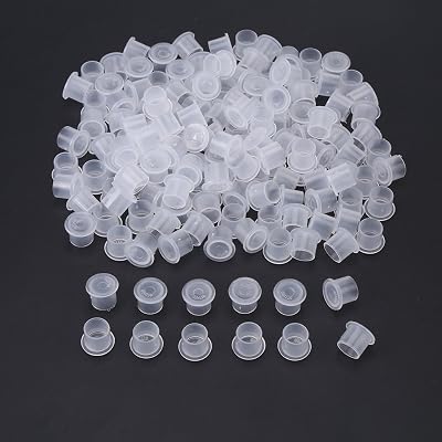 Wandisy 1000pcs Tattoo Ink Cups Pigment Microblading Eyebrow Disposable Plastic