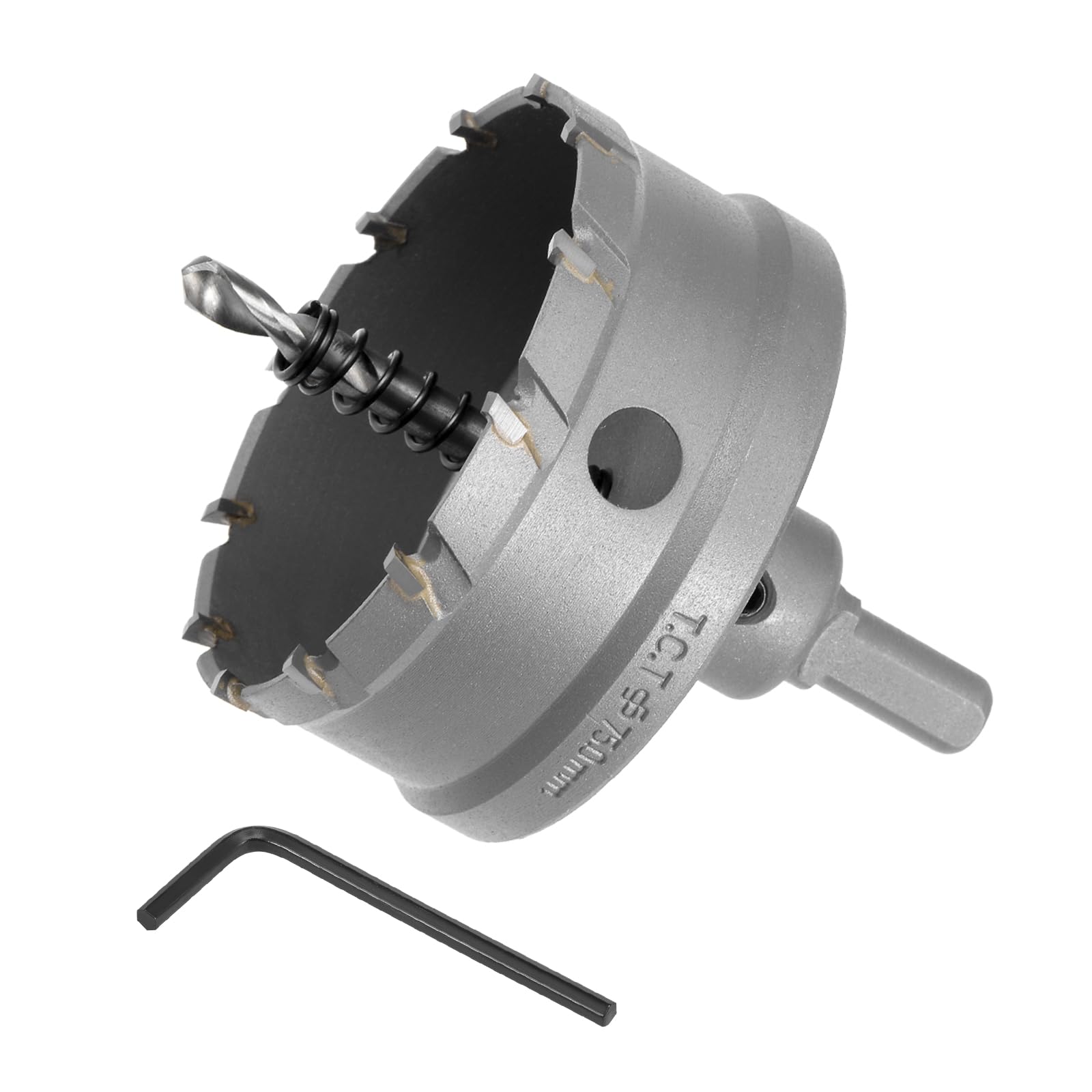 CoCud Hole Saw, 75mm Cutting Diameter, Carbide Tipped Tooth Hole Cutter Drill Bit - (Applications: for Stainless Steel Sheet Metal), 1-Piece