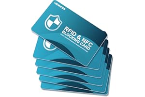 ZGAGFZ 2025 NEW RFID Blocking Card, 6 Pack Fuss Protection for Entire Wallet Shield, Credit Card Protector NFC Bank Debit Blocker, Identity Theft Prevention for Passport Travel Security (6)