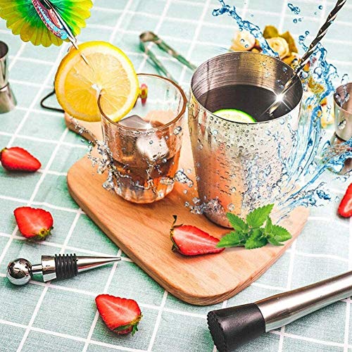 FAGavin Cocktailherstellung Set, Edelstahl, Muddler, Alkoholausgießer, Jigger, professionelle Barwerkzeuge – Bild 6
