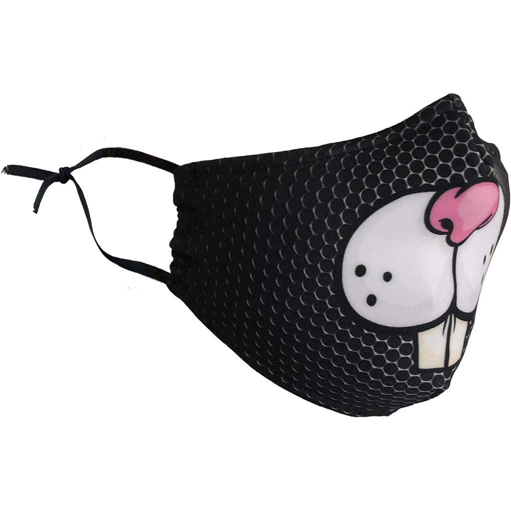 Delfina Stay Safe Reusable Face Mask Protection Washable Mouth & Nose Shield Breathable Anti Smoke Pollution Bike Motorcycle Sport (Rabbit)