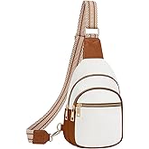 Hionion Small Leather Sling Bags for Women Fashion Crossbody Backpack Purse Sling Crossbody Bags