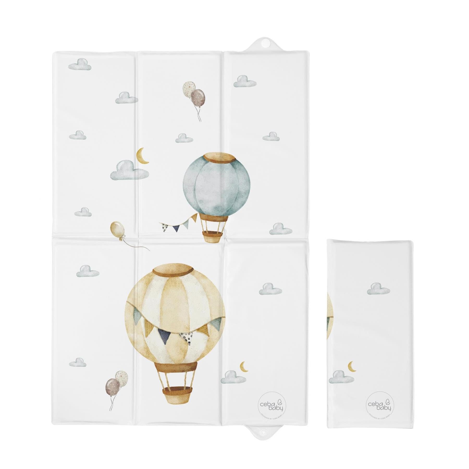 Portable Foldable Baby Travel Changing Mat | Soft, Waterproof, Compact Diaper/Nappy Changer | 40x60 cm (Balloons)