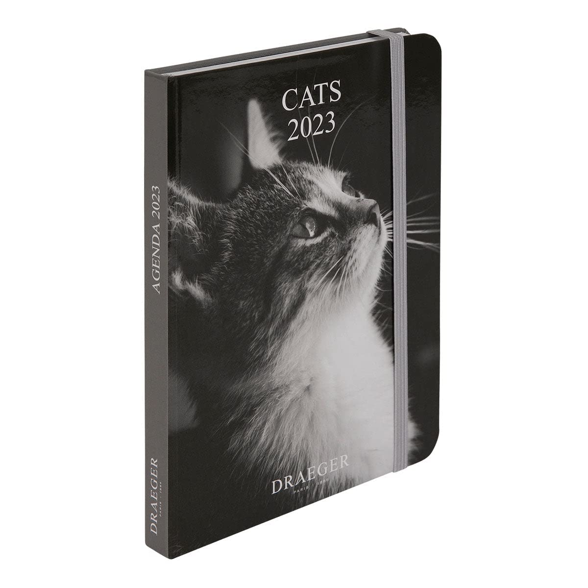Draeger Paris Black and White Cats Pocket Diary - 2023