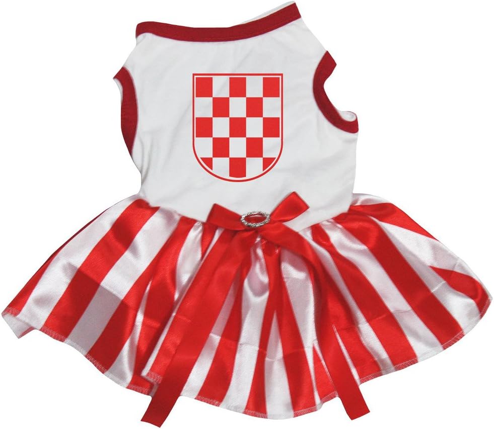 red and white checkered dress