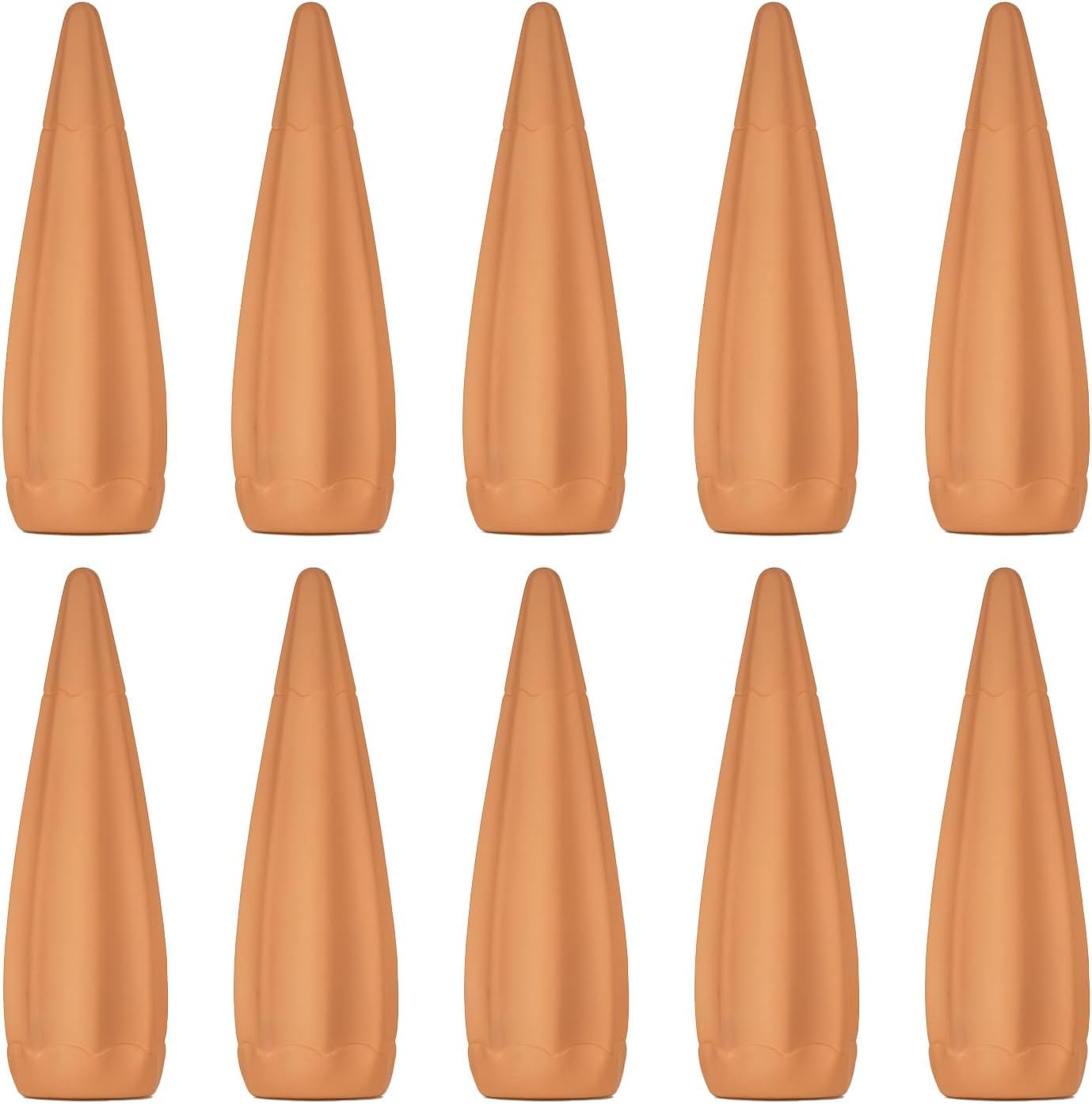 vensovo Terracotta Self Watering Spikes - 10 Pcs Potted Plant Watering Devices Vacation Self-Watering Stakes for Outdoor, Indoor Plants, Wine Bottle