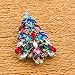 SEPBRIDALS Multicolor Crystals Rhinestone Brooch Women Jewelry Christmas Tree Broaches Pins P5458 (Onyx)