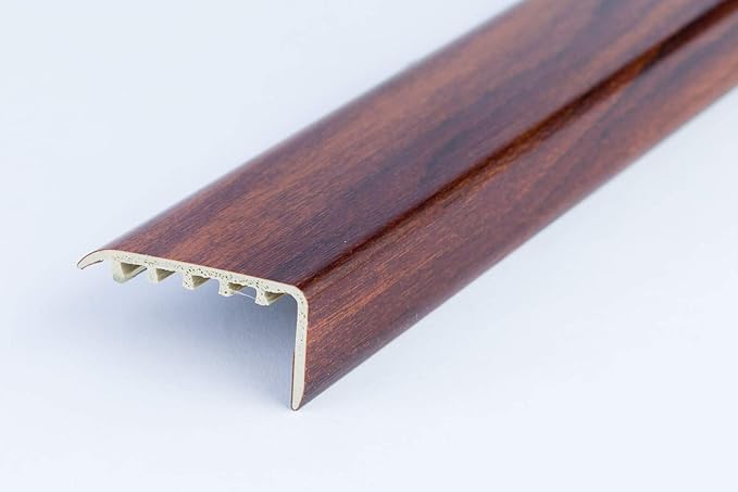 UPVC Stair Nosing 45x22 for Wooden Laminate Stairs Edge Protection KP