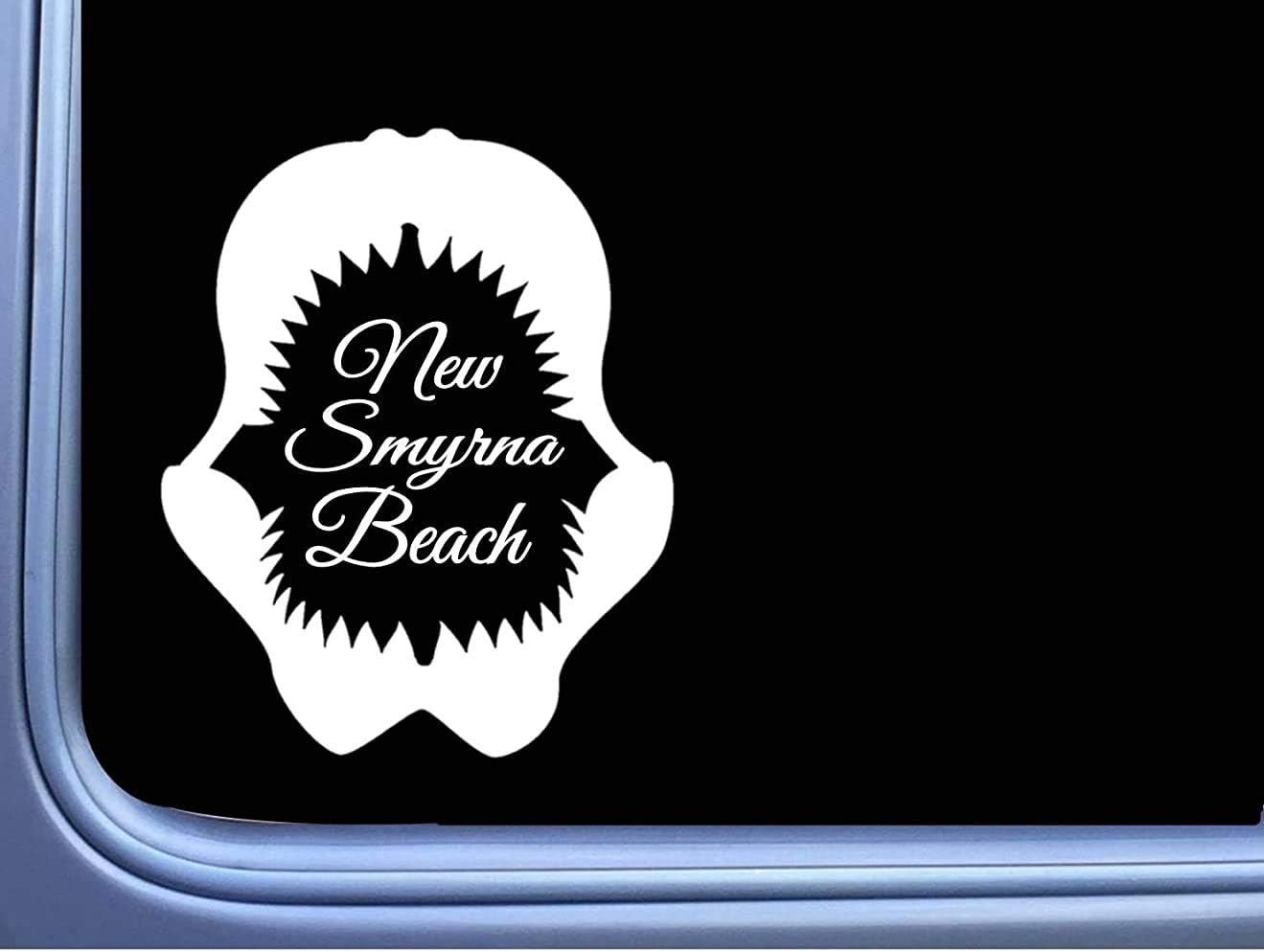 Diuangfoong New Smyrna Beach Shark Bite L360 8 Inch Decal Sticker