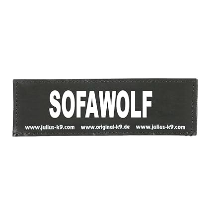 Julius K9 8151631 2 Klettsticker L. Sofawolf