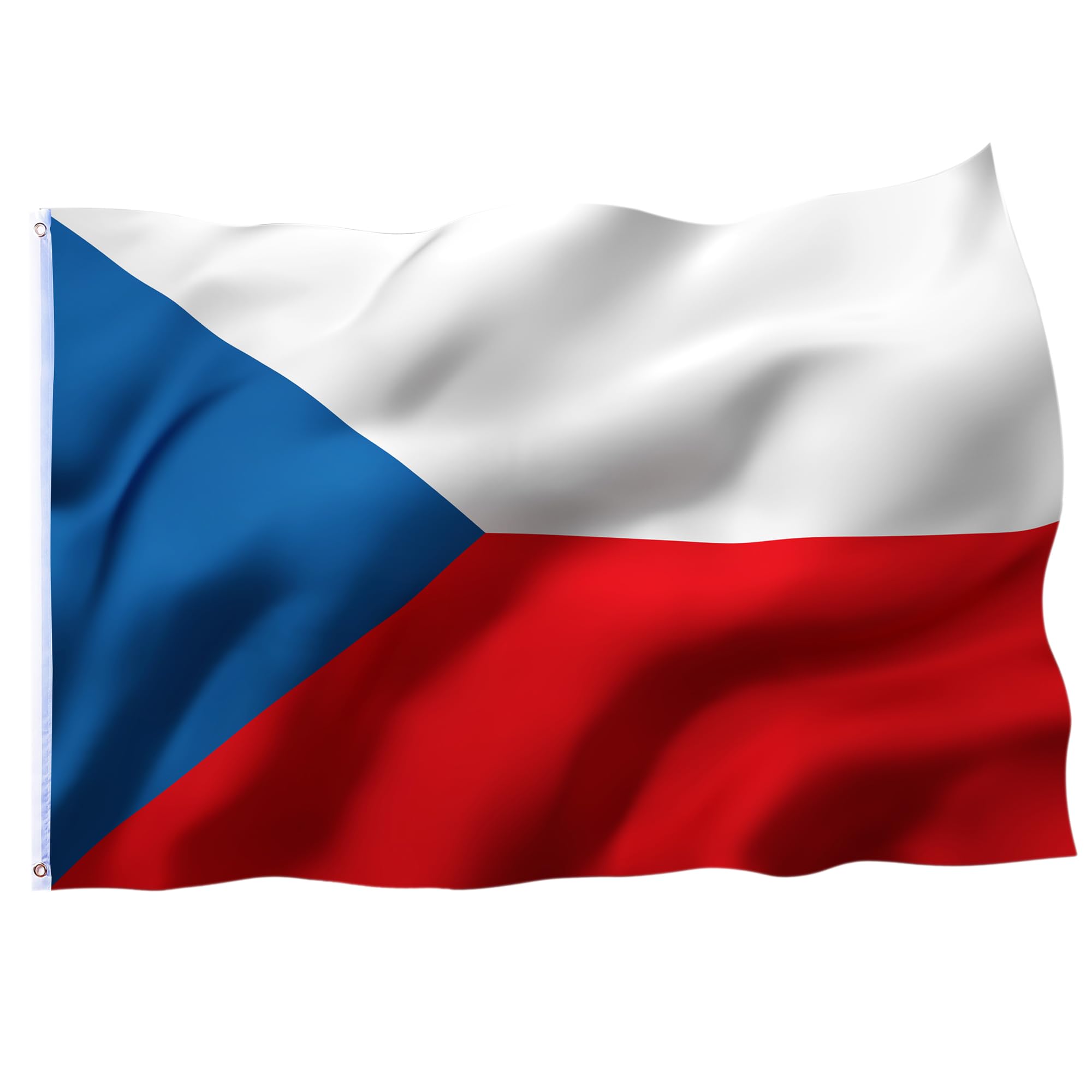 5x3ft Large Czech Flag Czech Olympic Flag for Olympic Games 2024 Football Sports Events Celebration Parade Bar Garden Outdoor Party Decorations