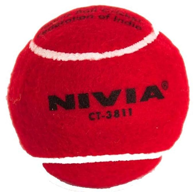 Nivia Heavy Tennis Ball Cricket Ball (Pack of 12), Red Amazon.in