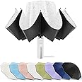 Bodyguard Inverted Umbrella, Large Windproof Umbrellas for Rain & Sun, Compact Umbrella Reverse Umbrella with Reflective Stripe, Teflon Umbrella for Women Men, Travel Folding Umbrella with Cover Bag