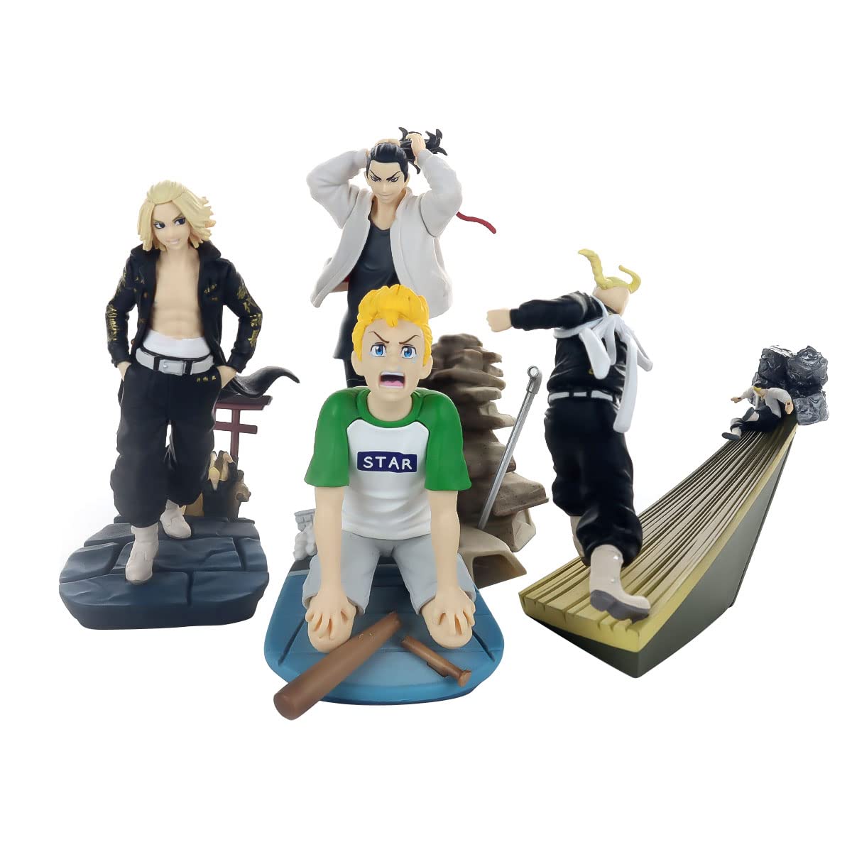 MEGAHOUSE Tokyo Revengers Petitrama Series Assortiment Trading Figures Toman Heroic Scenes (4)