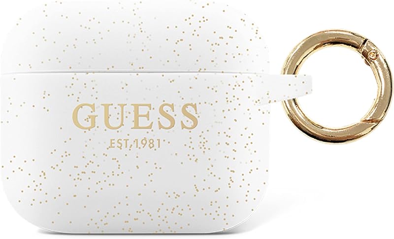 GUESS Silicone Case for Apple AirPods 3 - White GUA3SGGEH