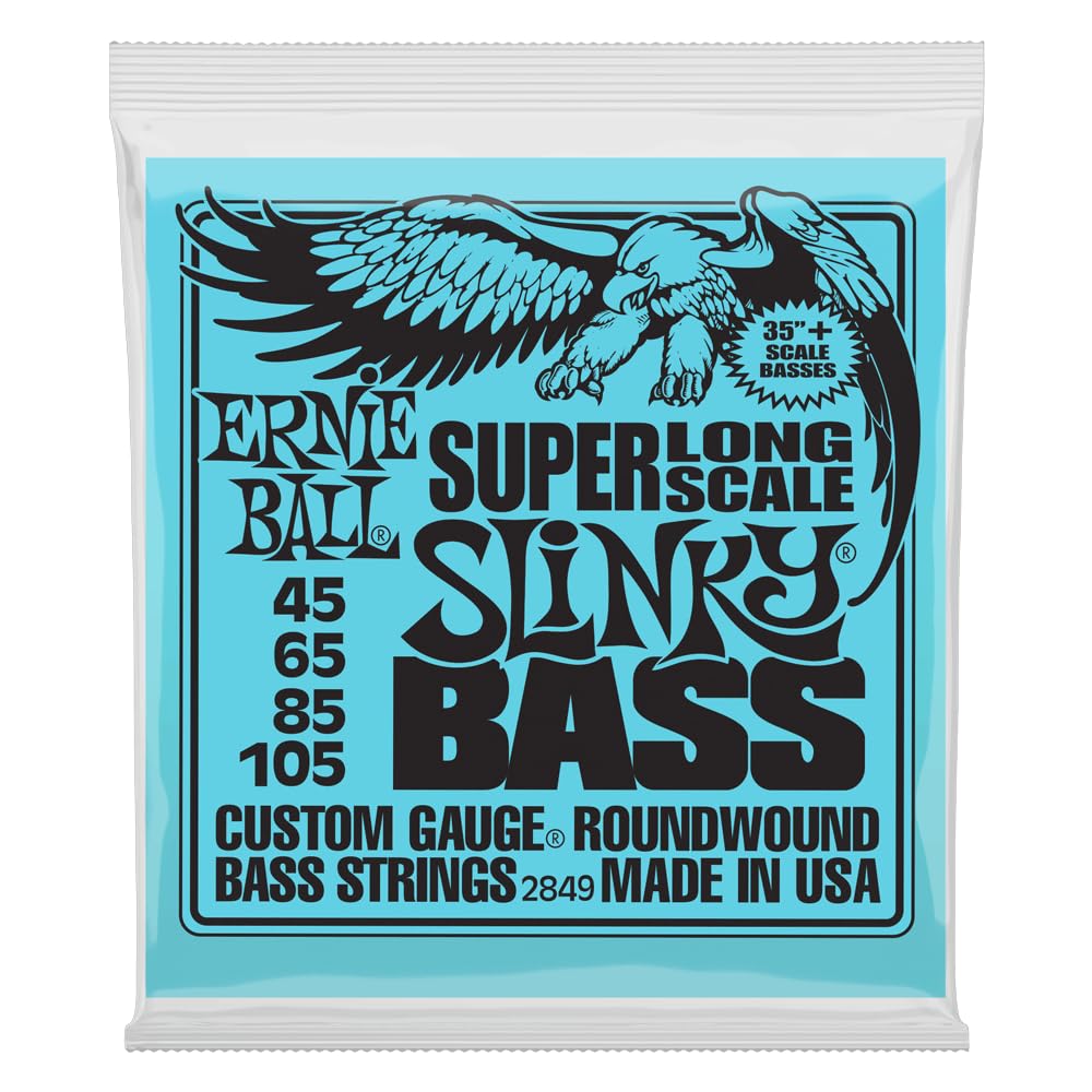 Ernie Ball Super Long Scale Slinky Electric Bass Strings - 45-105 Gauge