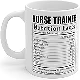 Lovesout Funny Horse Trainer Nutritional Facts Coffee Mug Birthday Gifts 2026 Christmas Nutrition Cup Ceramic White 11oz