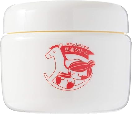 Amazon 100 天然成分 赤ちゃんのための馬油クリーム 日本製 ナチュラル馬油 80g 馬油 ベビークリーム