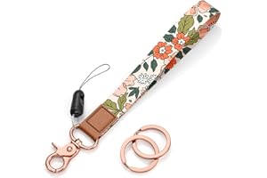 Rimilak Wristlet Keychain, Wrist Lanyard Key Chain for Women Men Car Keys ID Badges Card Wallet Phone Camera