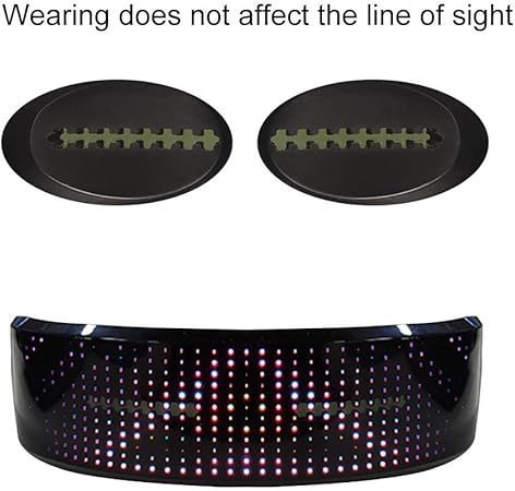 Amazon Co Jp Led Bluetoothメガネパーティー用app接続コントロール付きフルカラーledディスプレイスマートメガネハロウィーンハロウィーン 車 バイク