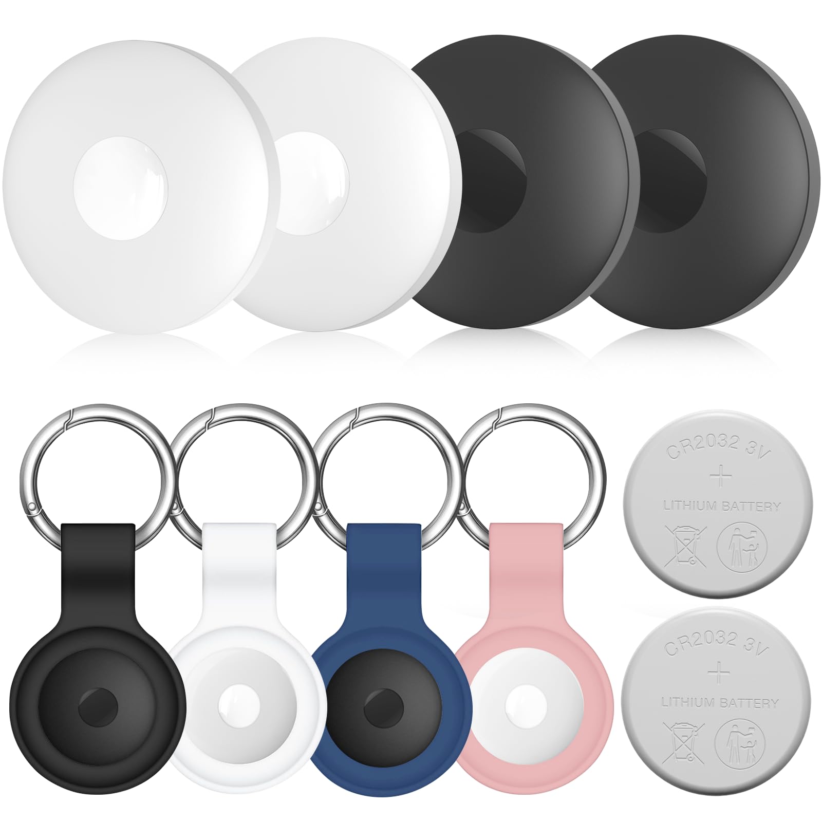 Photo 1 of ***MISSING PARTS***
Air Tracker 4-Pack and 2pcs Extra Replaceable 2032 Batteries, Bluetooth + UWB Smart Tag Work with Apple Find My App (iOS Only), Item Locator Finder for Keys Vehicles Luggage Bags