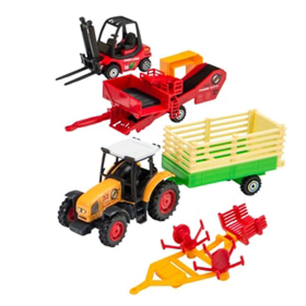 toy tractor and trailer set