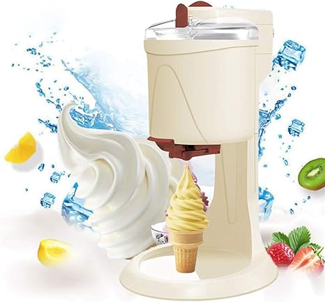 Amazon Co Jp ファッション電動アイスクリームマシン 全自動ミニフルーツソフトサーブアイスクリームマシン 健康 乳製品なし シンプルなワンプッシュ操作 家庭用diyキッチン ホーム キッチン