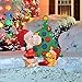 PRODUCTWORKS Peanuts Pre-Lit Snoopy and Woodstock Christmas Tree Indoor/Outdoor Yard Ornament, Holiday Display with 70 Lights, 32 Inches