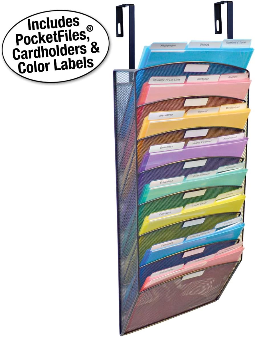 Ultimate Office Mesh Wall File Organizer, 8 Tier Cubicle