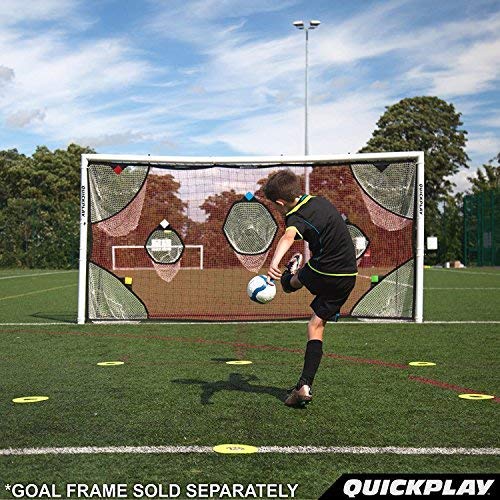 QUICKPLAY PRO Soccer Goal Target Net 24x8' with 7 Scoring Zones